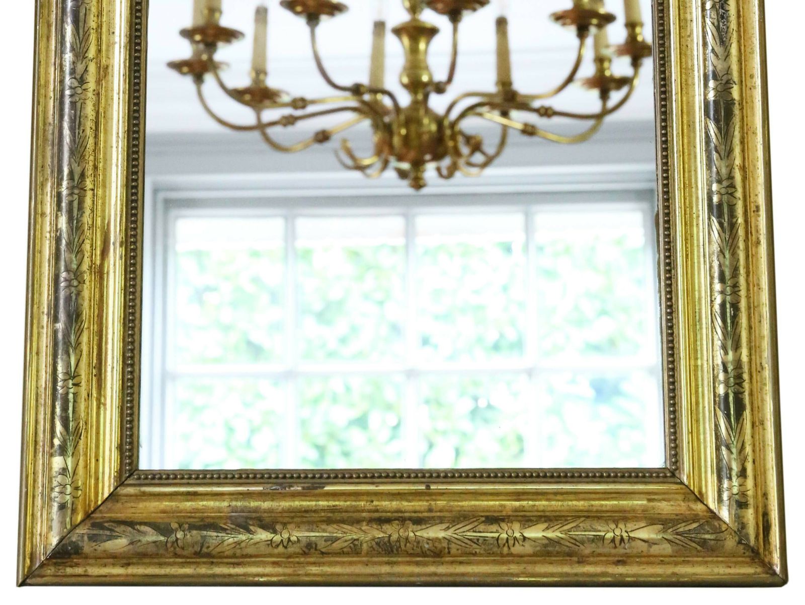Antique 19th Century Quality Louis Philippe Gilt Overmantle Or Wall Mirror photo Home Decor