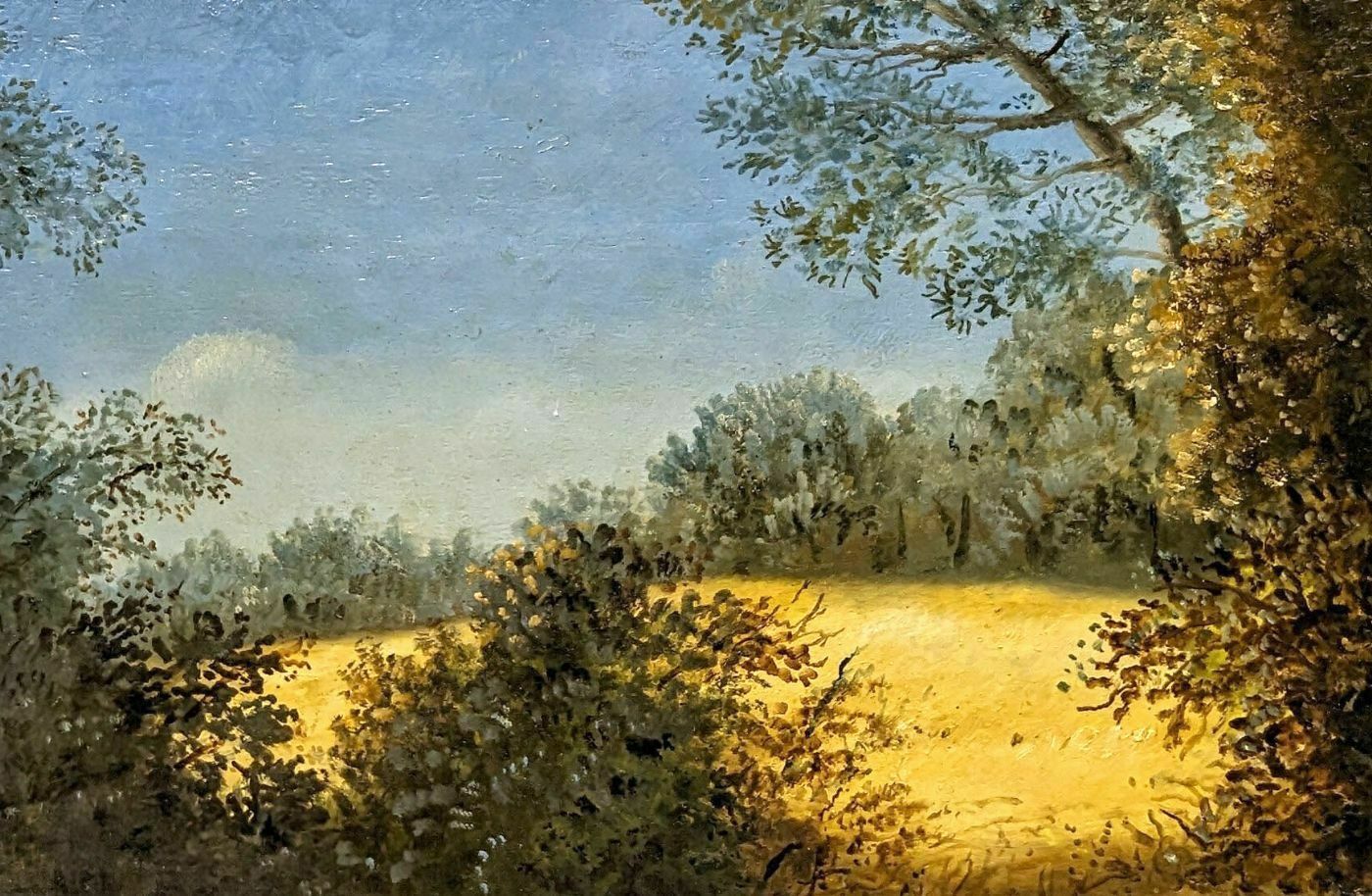 Edge Of The Woods Landscape French School Philippe Lazare 20th Century photo furniture