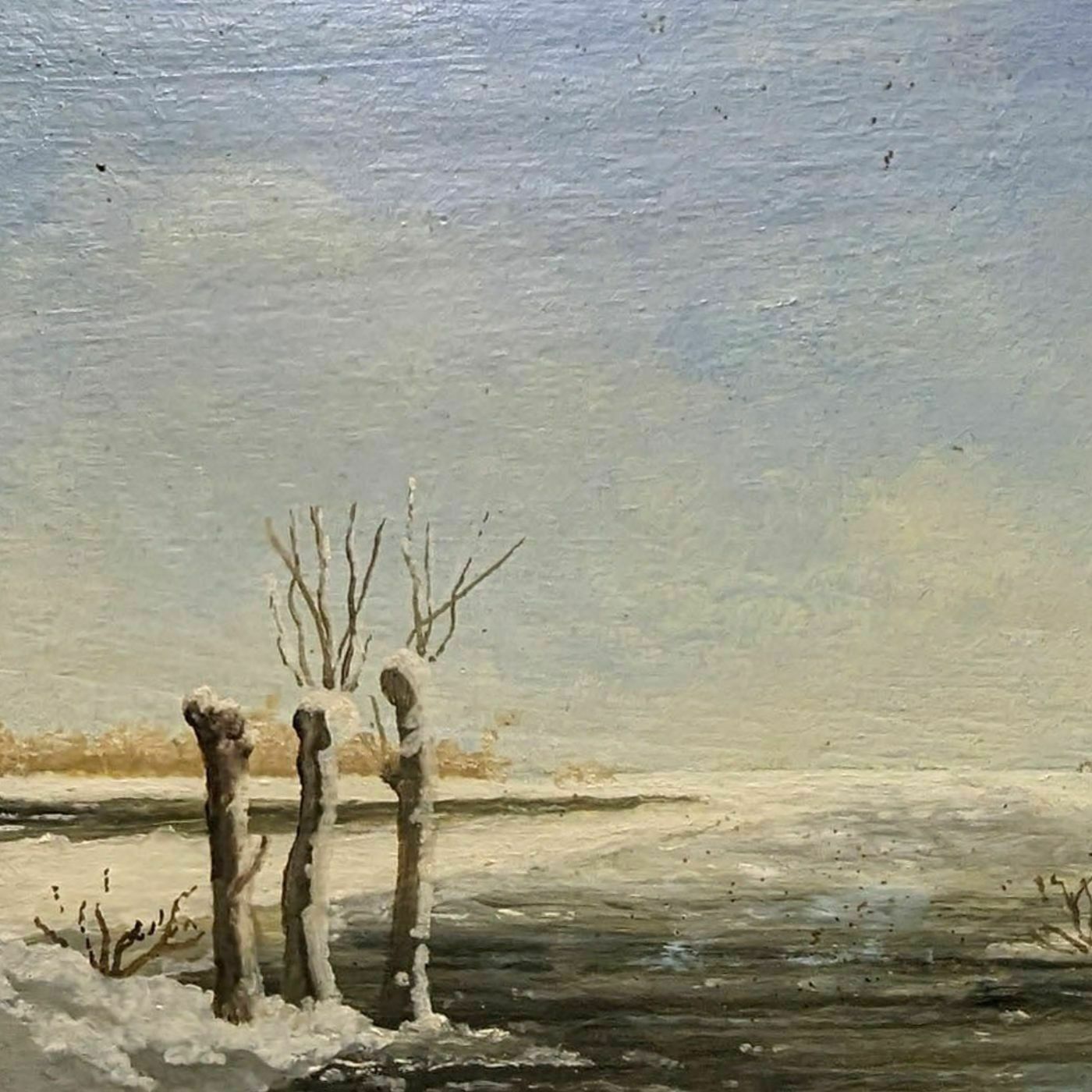 Snowy Landscape French Philippe Lazare 20th Century photo 205.0