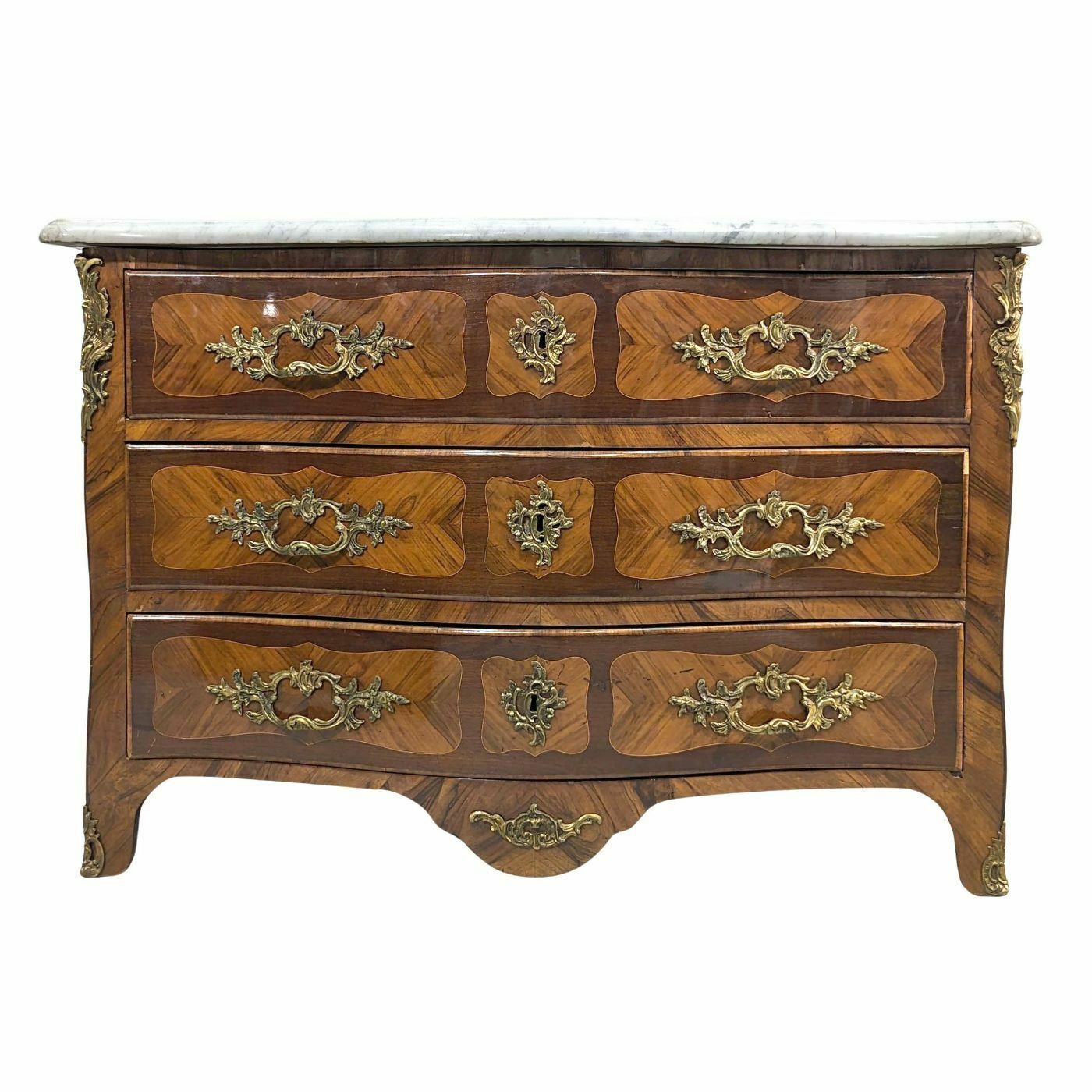 Louis XV Chest Of Drawers In Rosewood And Violet Wood, 18th Century