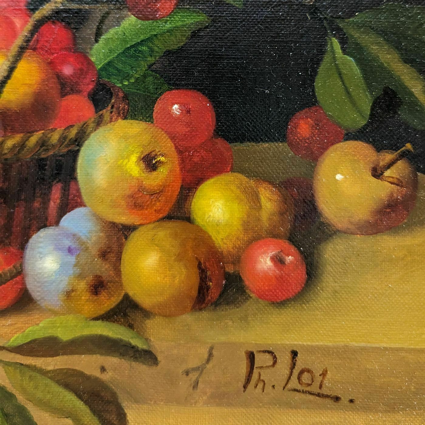 Still Life With Fruits French School Philippe Lazare 20th Century photo Art