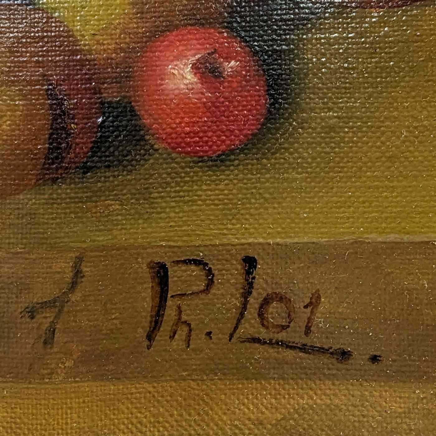 Still Life With Fruits French School Philippe Lazare 20th Century photo 487.0