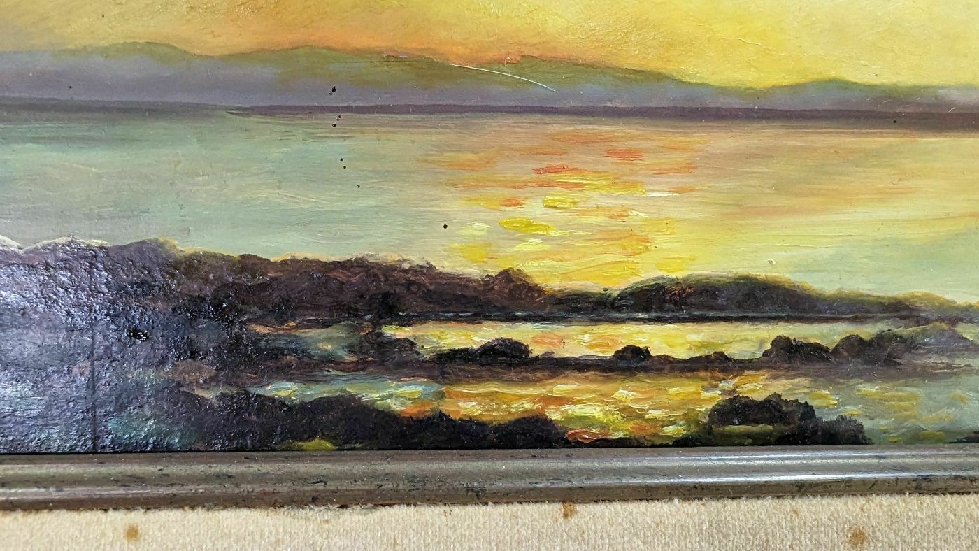 Twilight Landscape By Philippe Lazare French School 20th Century photo for sale