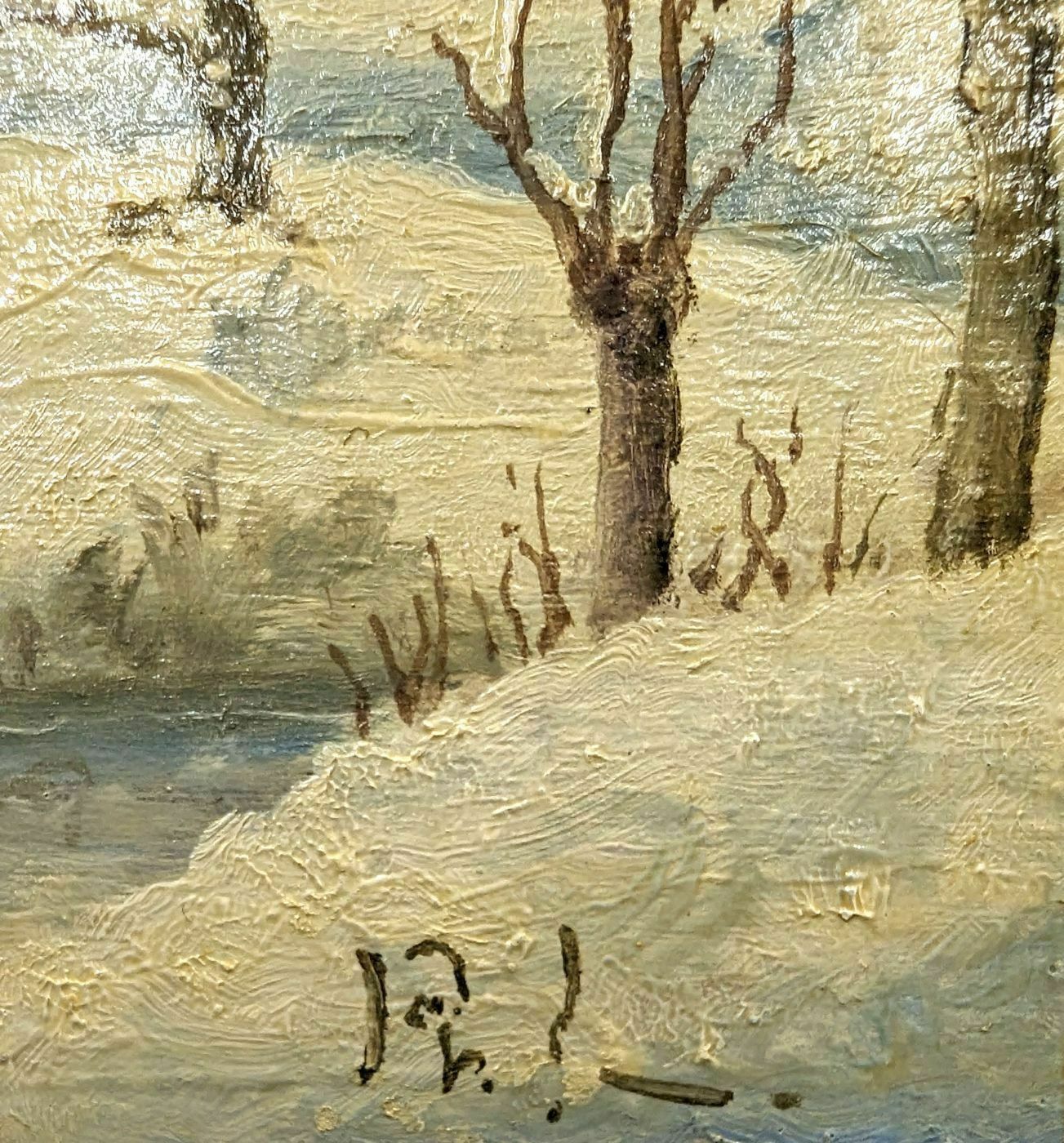 French School Landscape At The Windmill By Philippe Lazare 20th Century photo Art