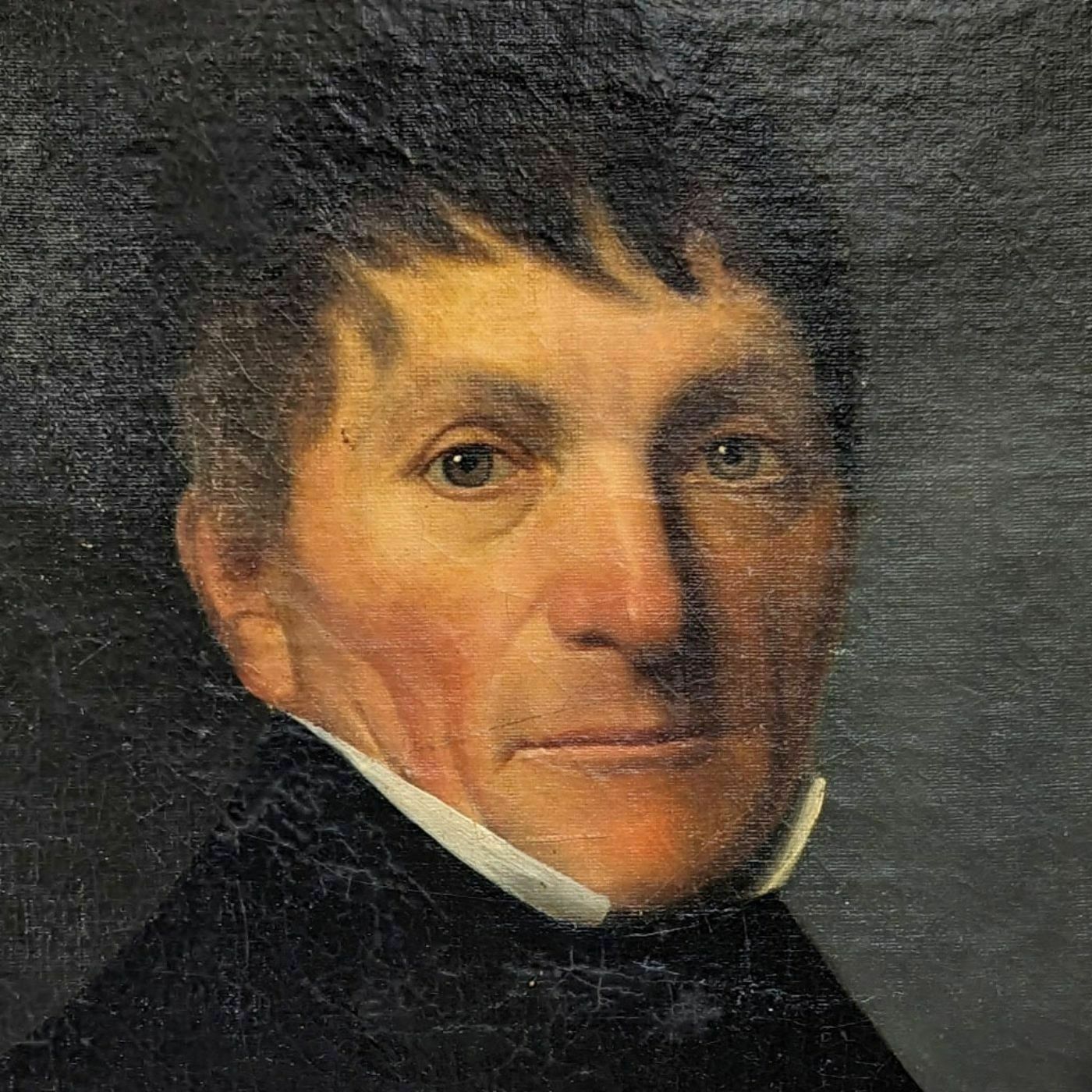 Oil On Canvas Quality Portrait Of A Man From The 19th Century photo for sale