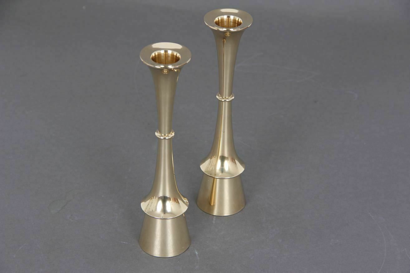 Set Of Danish Candle Holders In Solid Brass. Design By Jens H. Quistgaard In The 1960s. photo furniture