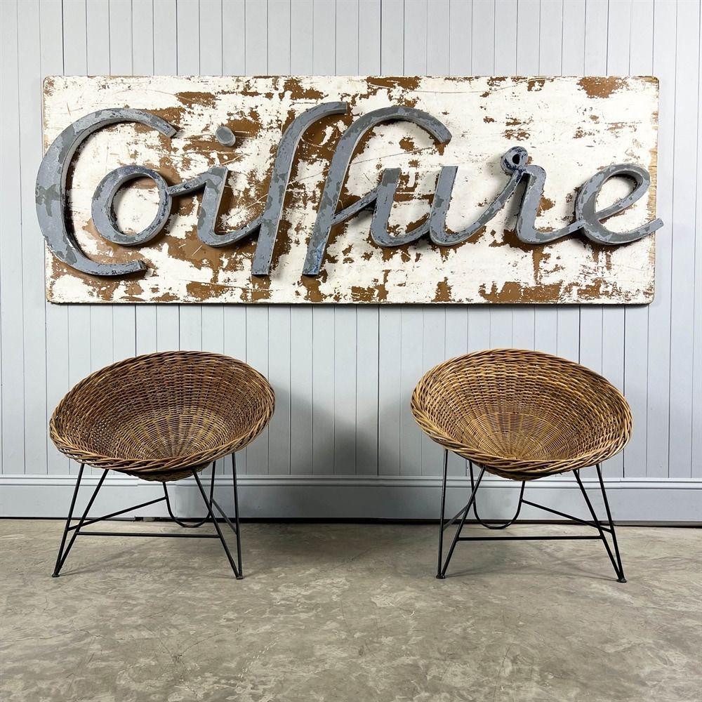Vintage Hairdressers Sign, Mid 20th Century