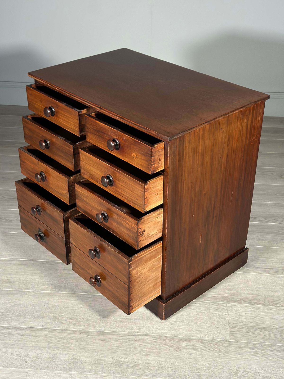 Antique Mahogany Bank Of Drawers photo Furniture