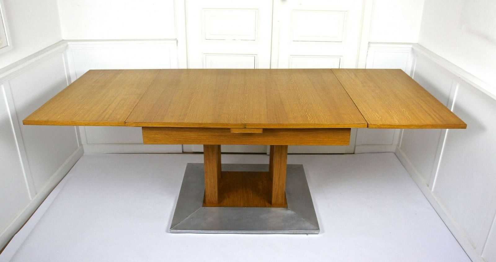 20th Century Extendable Oakwood Dining Table By Josef Hoffmann, At Ca. 1905 photo Furniture