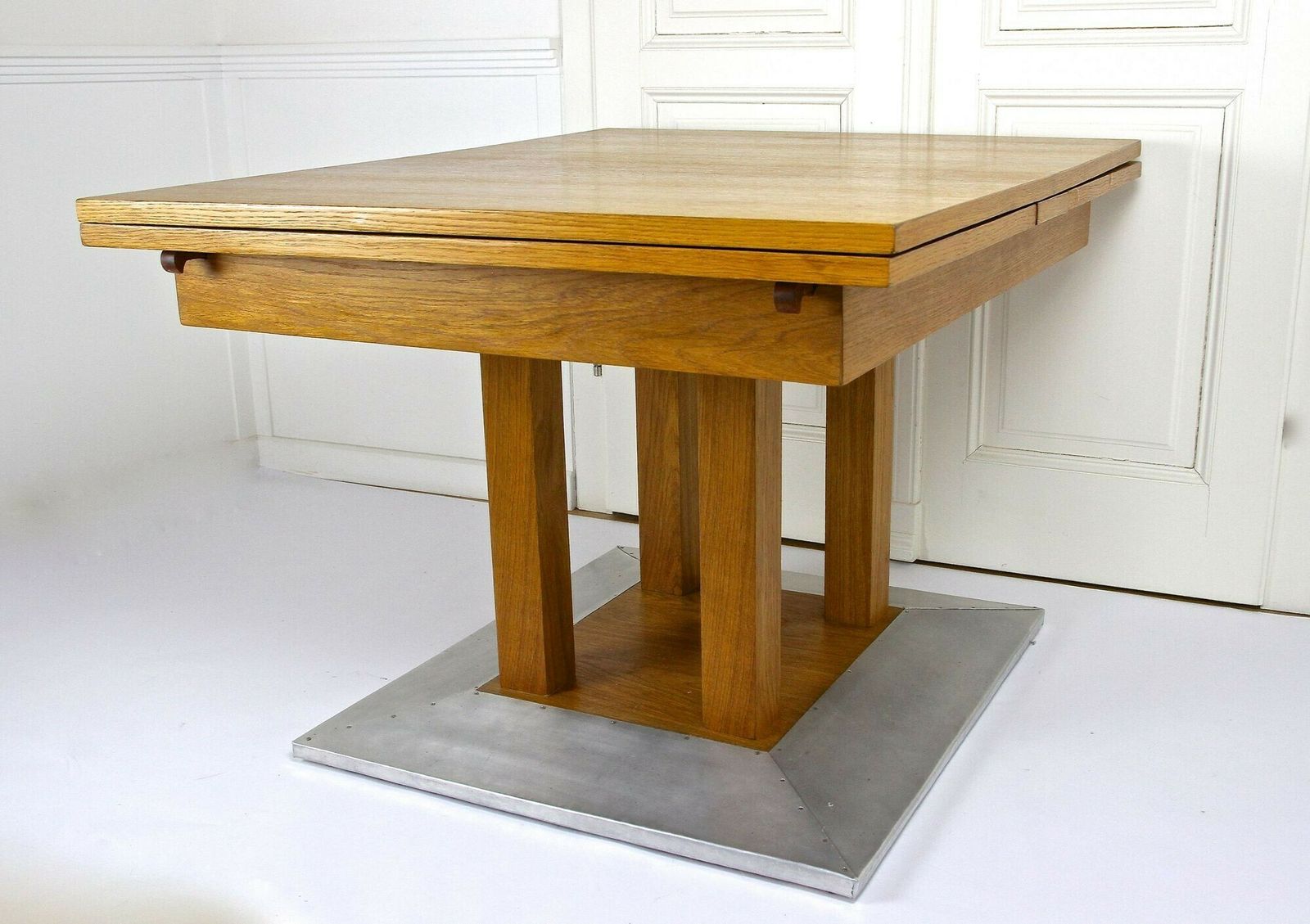 20th Century Extendable Oakwood Dining Table By Josef Hoffmann, At Ca. 1905 photo buy