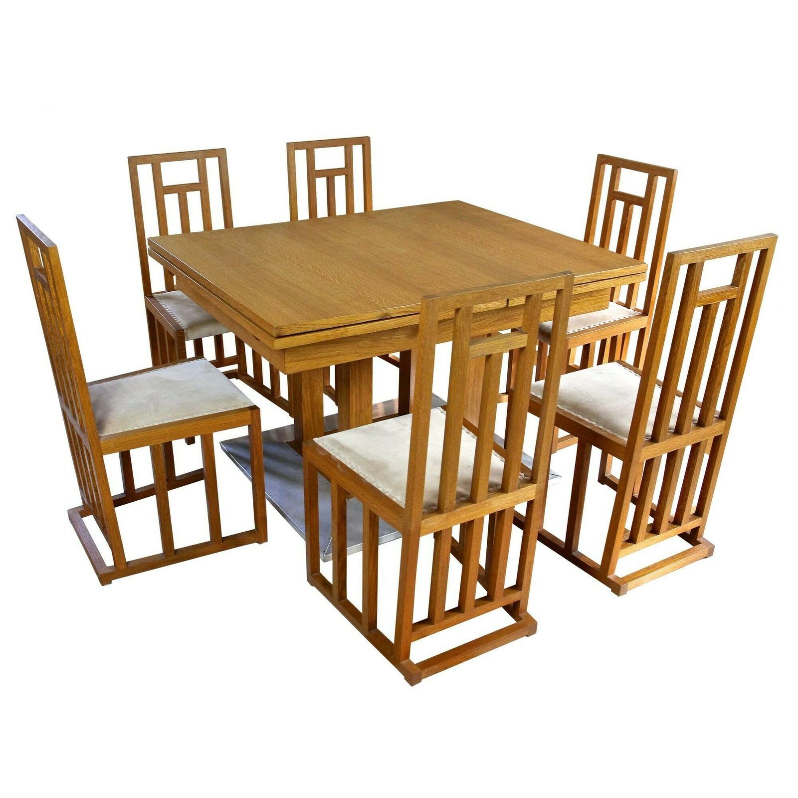 photo buy 20th Century Extendable Oakwood Dining Table By Josef Hoffmann, At Ca. 1905