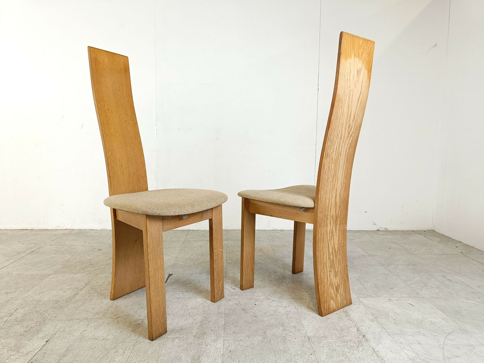 Set Of 6 Dining Chairs By Rob & Dries Van Den Berghe, 1980s photo Furniture