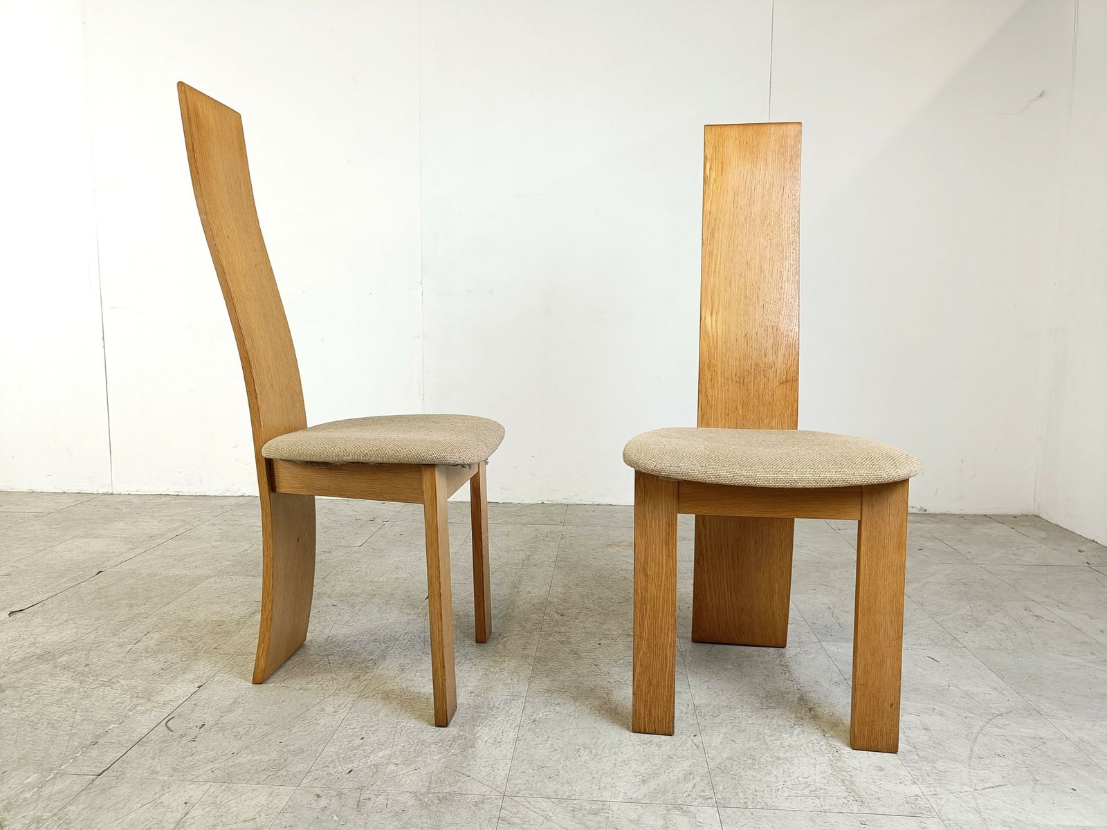 photo for sale Set Of 6 Dining Chairs By Rob & Dries Van Den Berghe, 1980s