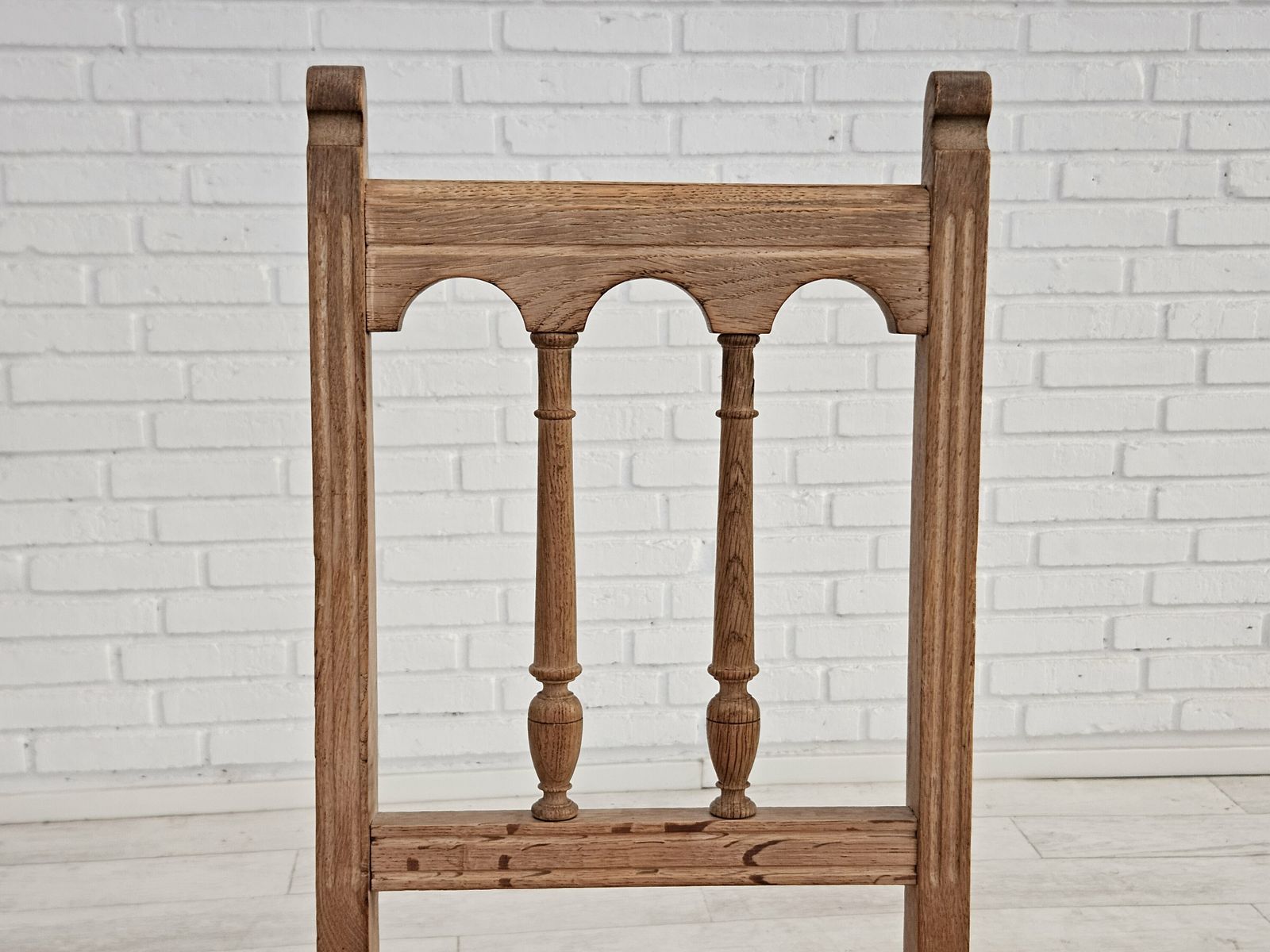 photo vinterior 1950s, Set 2 Pcs Of Danish Dinning Chairs, Original Good Condition, Oak Wood.