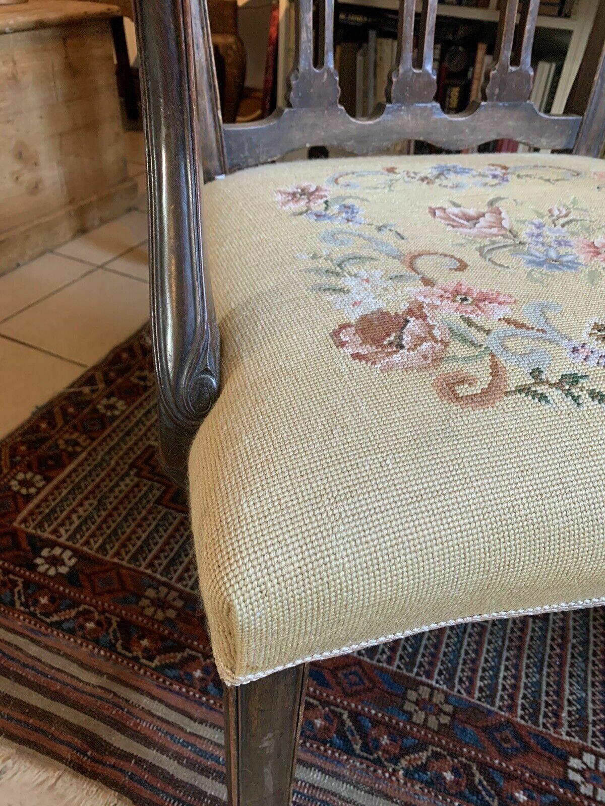 A 19th Century Elbow Chair In Mahogany photo furniture