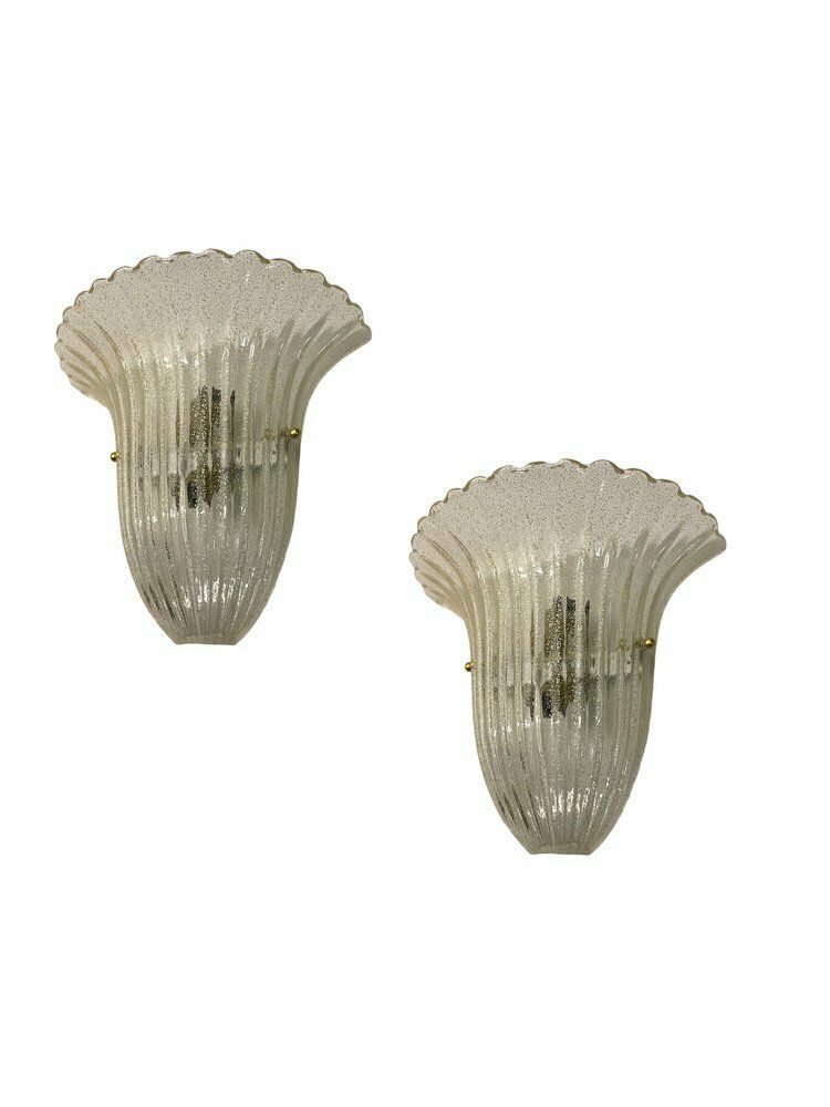 Murano Glass Sconces, 1980s, Set Of 2