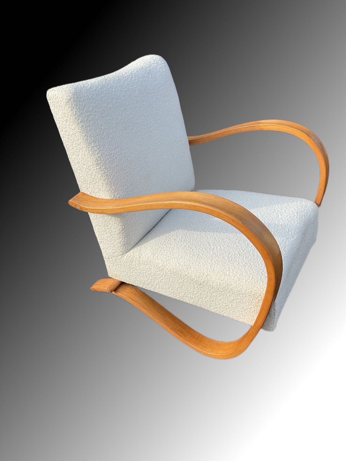 photo vinterior Art Deco Club Chair / Armchair By Jindrich Halabala For Up Závody 1930s