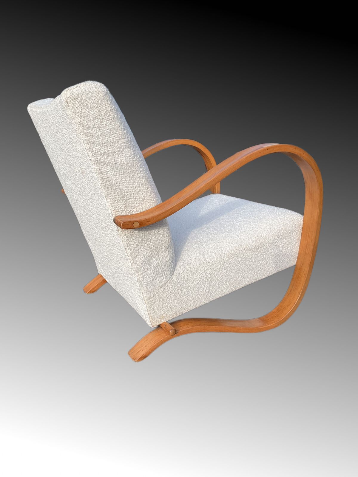 photo buy Art Deco Club Chair / Armchair By Jindrich Halabala For Up Závody 1930s