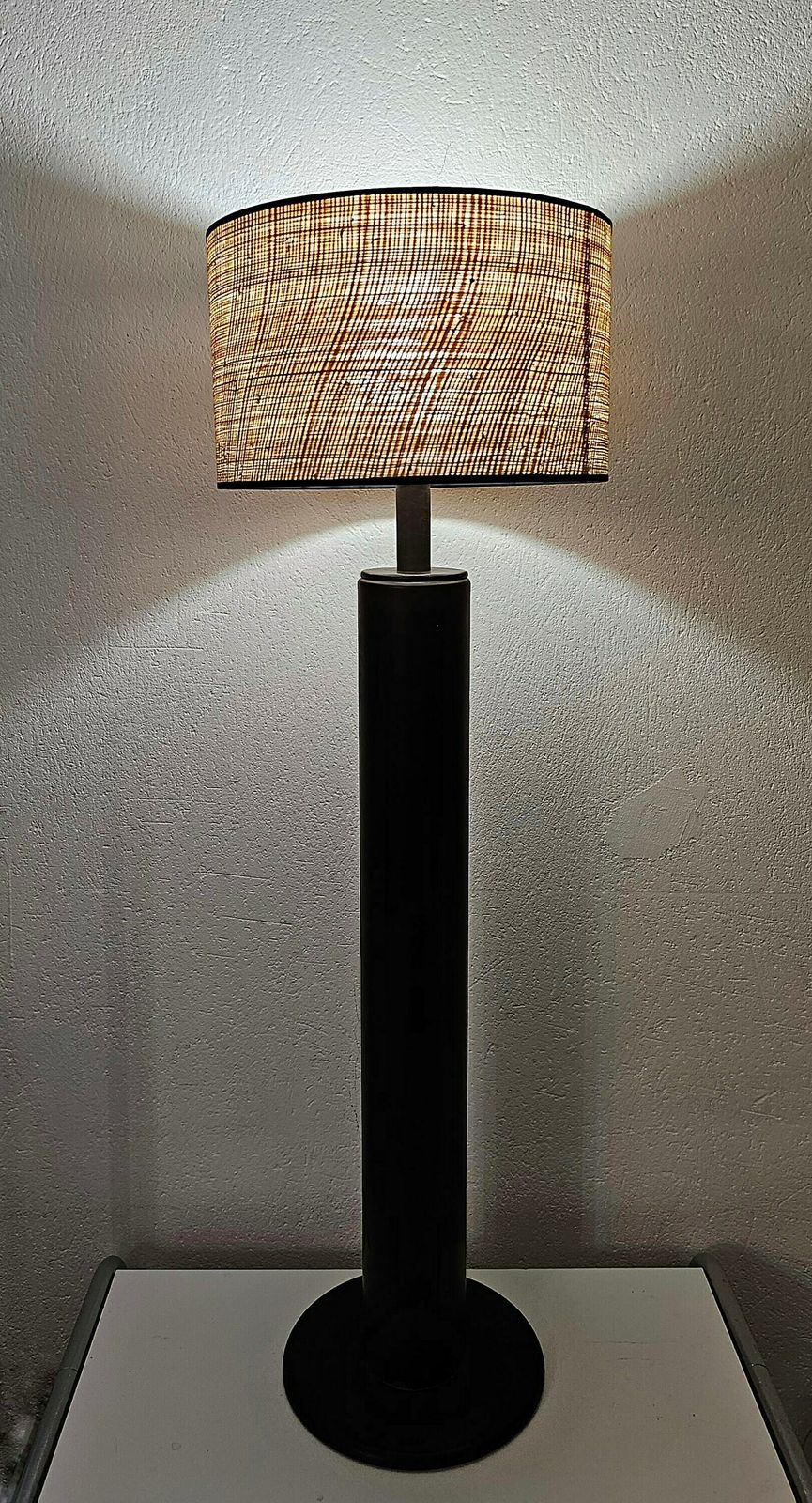 Mid Century Modern Leather Floor Lamp By Nicetin // Made In Yugoslavia In 1980s photo vintage
