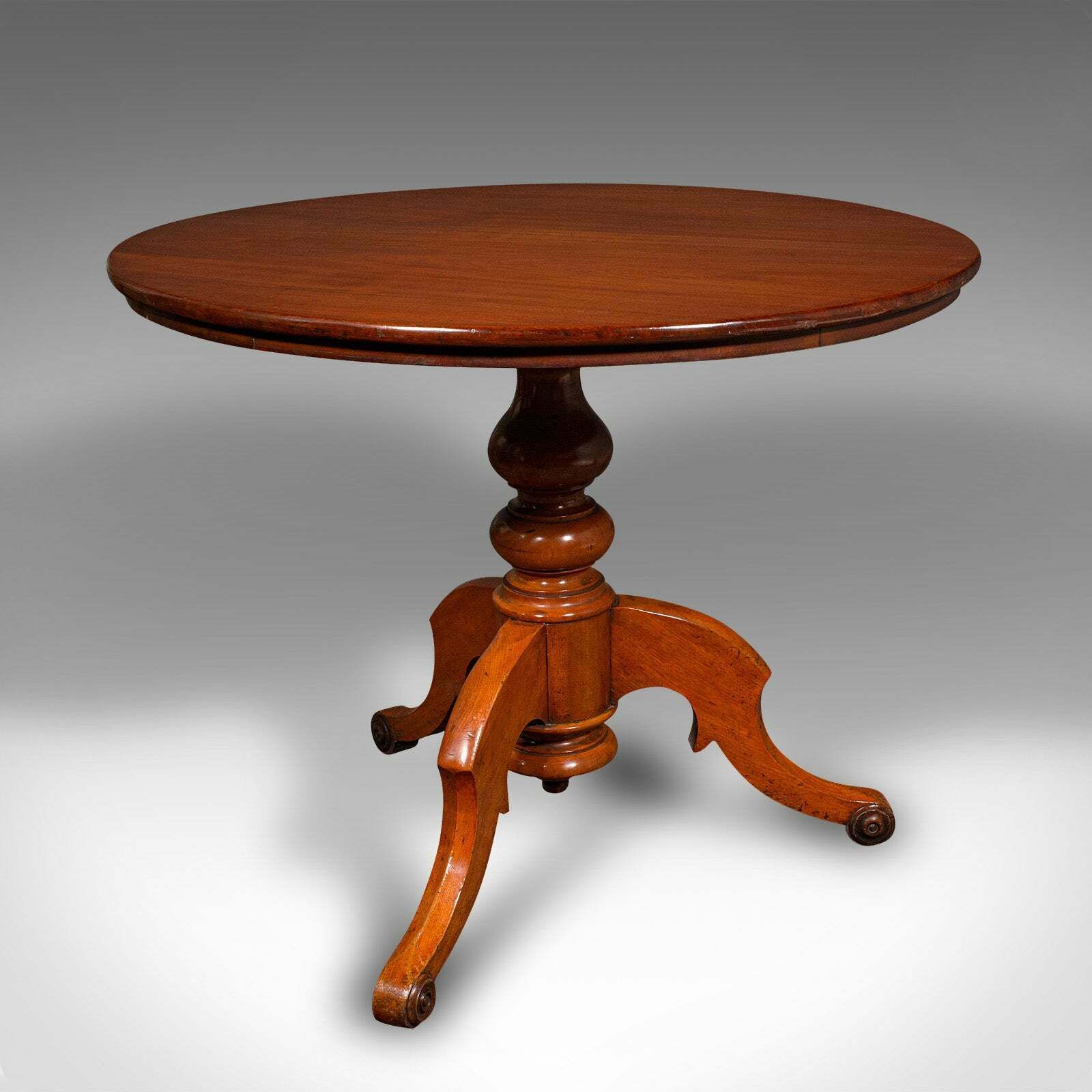 Antique Display Table, English, Walnut, Intimate Dining, 2 4 Seat, Victorian