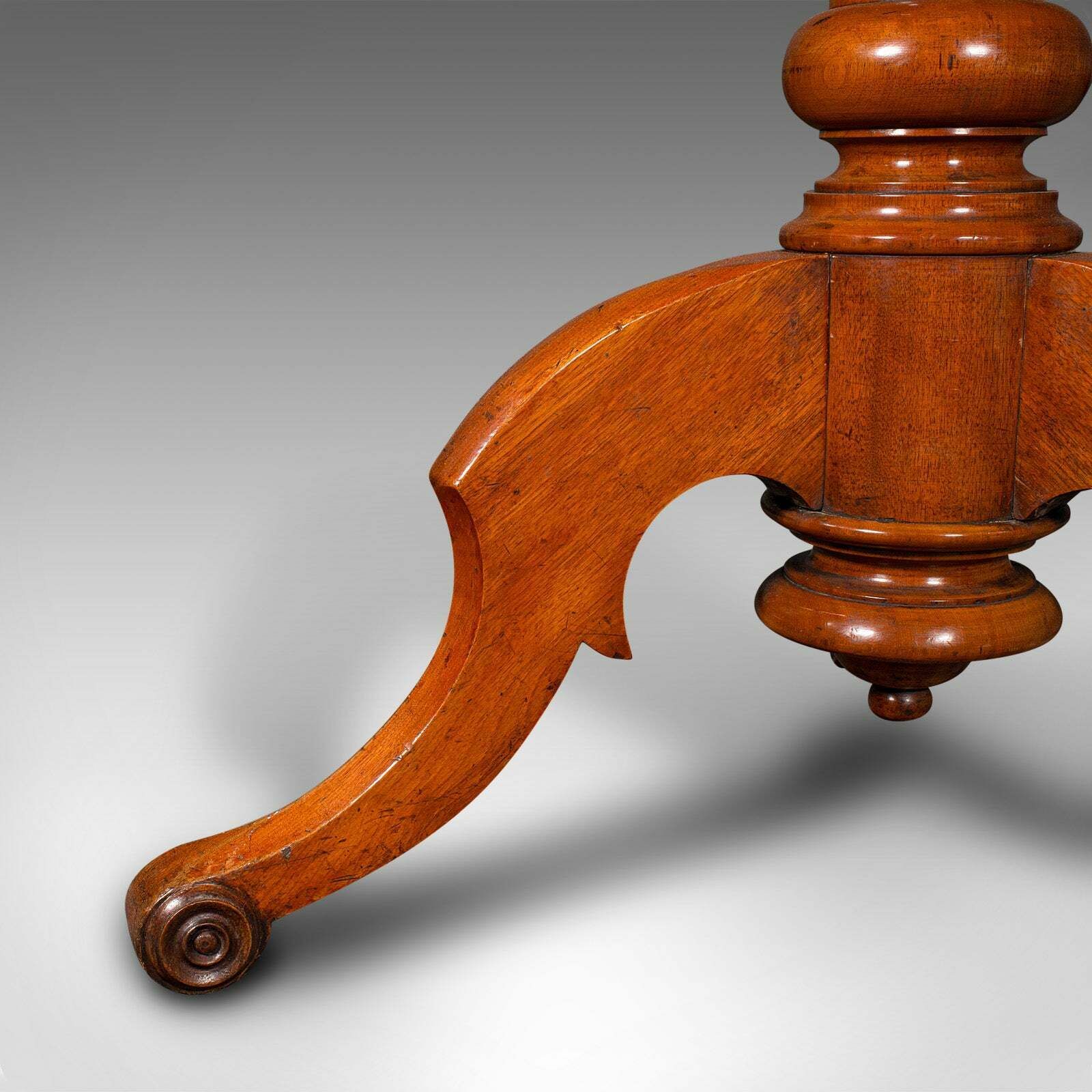 Furniture Antique Display Table, English, Walnut, Intimate Dining, 2 4 Seat, Victorian photo