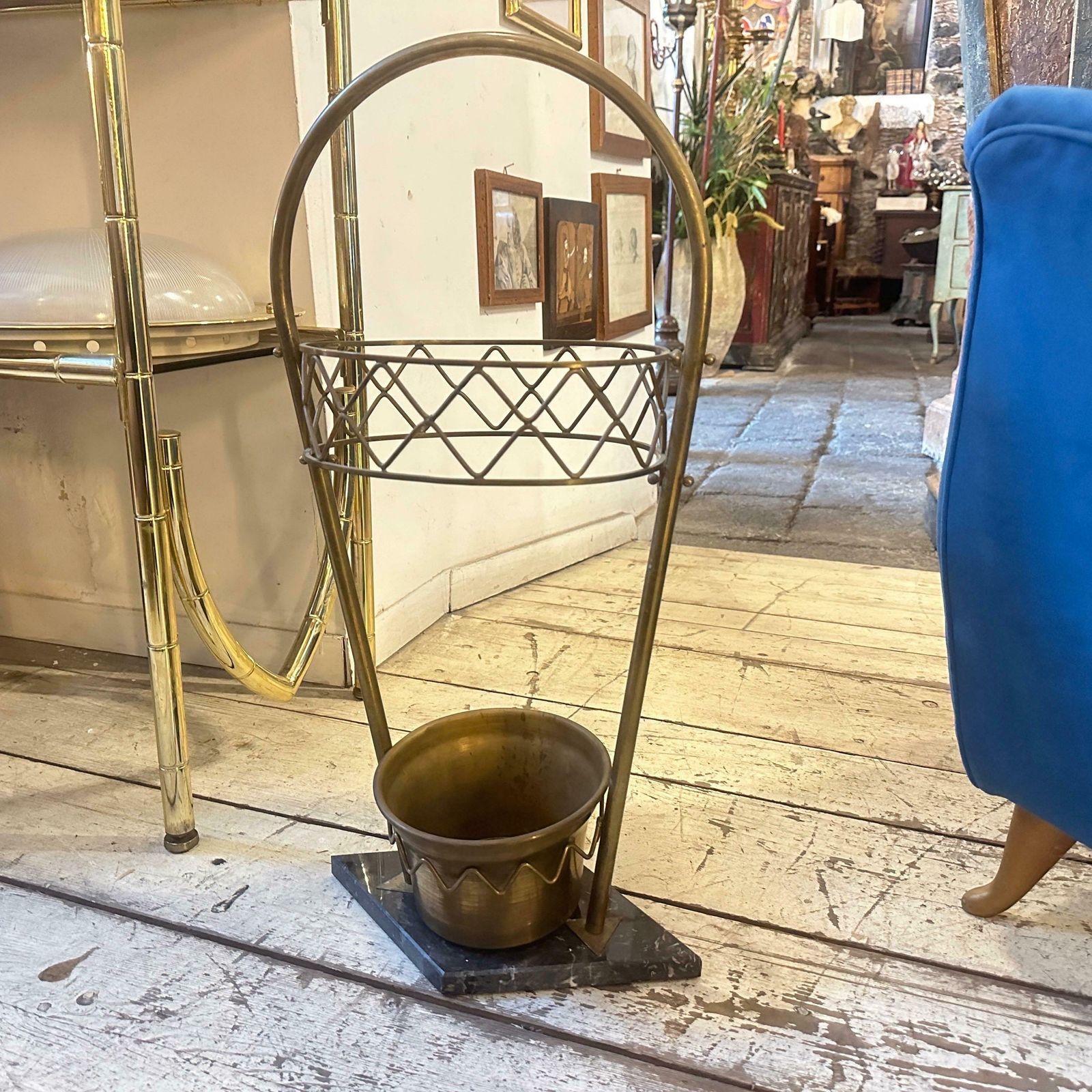 An Elegant 1950s Gio Ponti Style Mid Century Modern Italian Umbrella Stand photo Home Decor