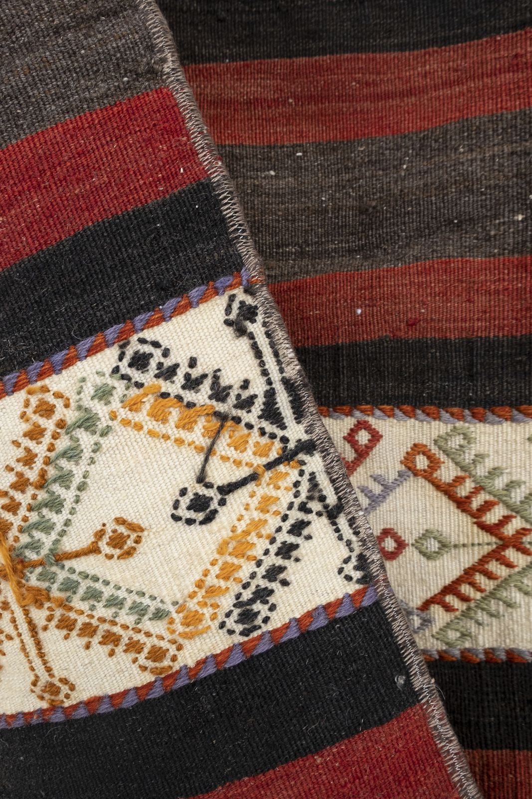 photo furniture 1970s Turkish Organic Kilim Runner 2'1" X 7'4"