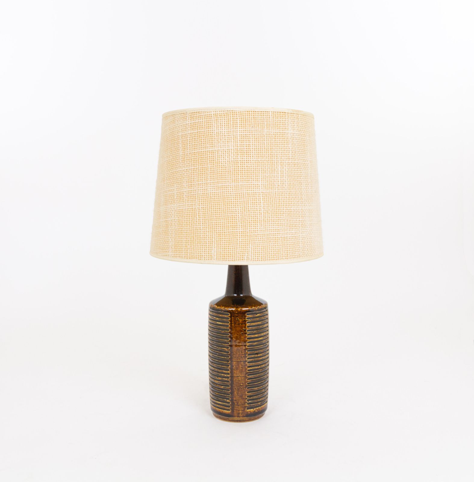 Chestnut Brown Dl/30 Table Lamp By Linnemann Schmidt For Palshus, 1960s