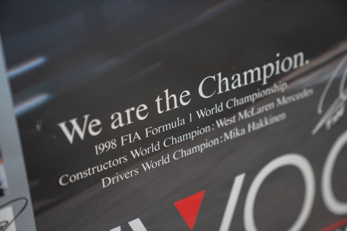 Poster West Mclaren Mercedes, Fia Formula 1, 1998 photo 450.0