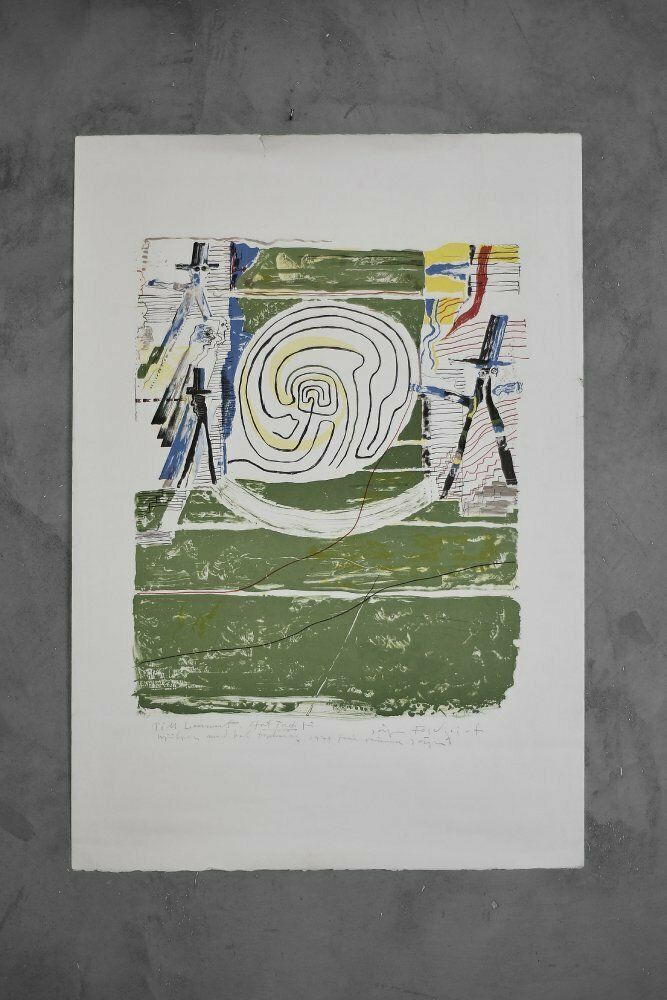 Jörgen Fogelqvist, Composition With Figures, 1977, Color Lithograph