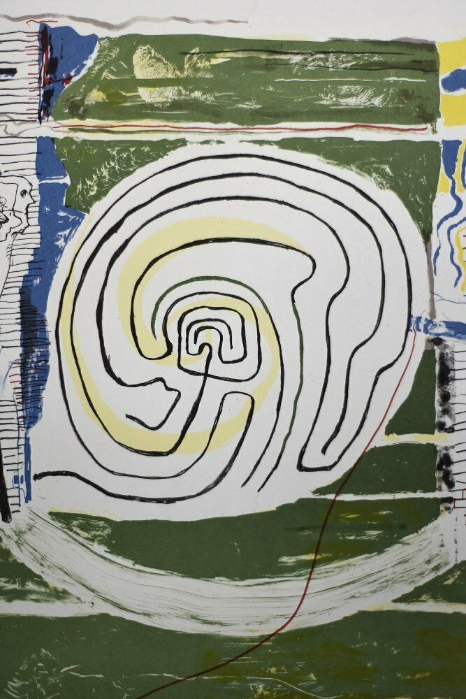 Jörgen Fogelqvist, Composition With Figures, 1977, Color Lithograph photo 508.0