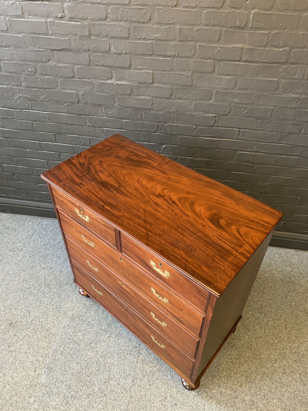 19th Century Mahogany Military Campaign Chest photo 1250.0