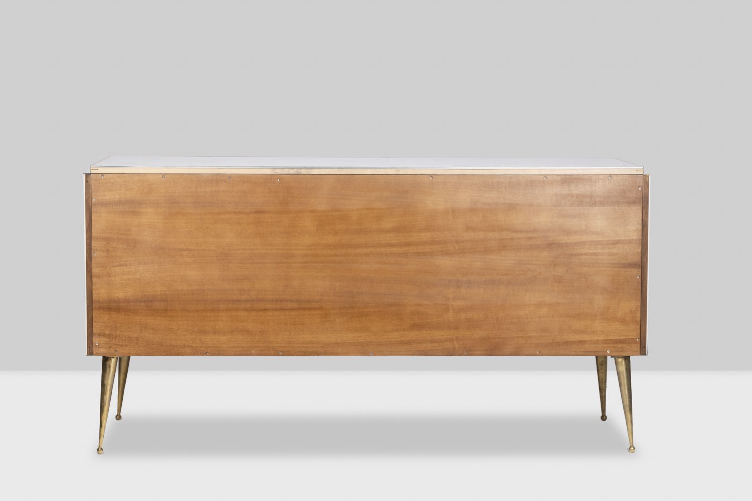 Geometric Sideboard In Glass And Gilded Brass. Contemporary Italian Work. photo vintage