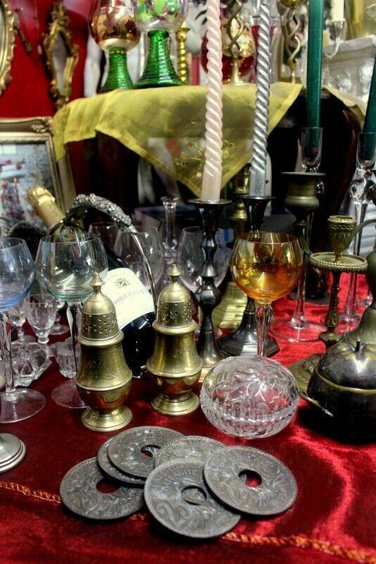 Antique Special Edition 19th C. A Fine Set Of Silver Plated Cup Matts Of Paris photo 180.0