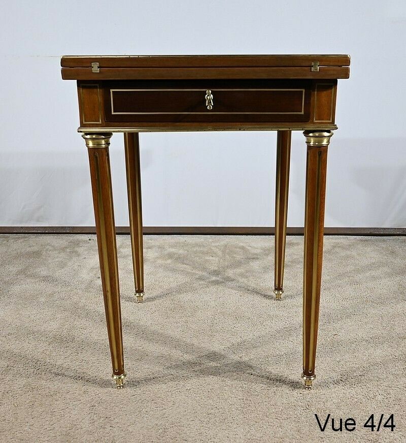 photo vinterior Mahogany Handkerchief Games Table, Louis XVI Style, Napoleon III Period – Mid 19th Century