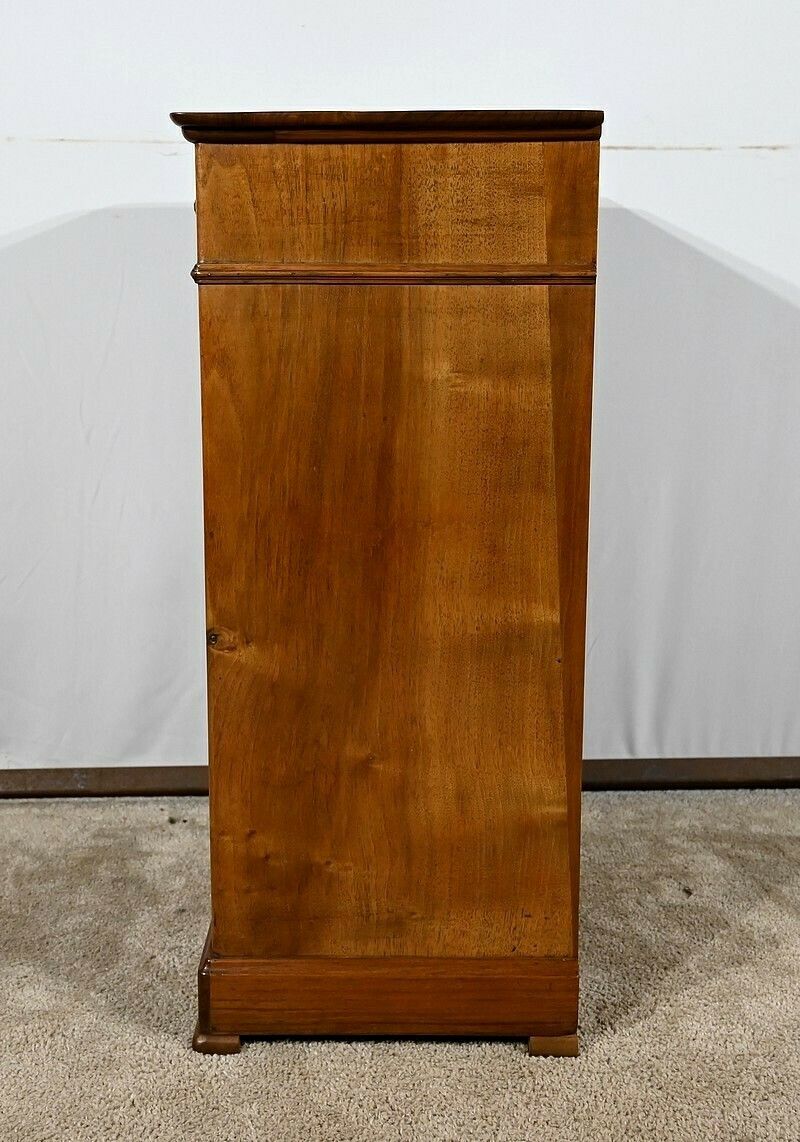 1071.53225843 Small Walnut Bedside Cabinet – Late 19th Century photo