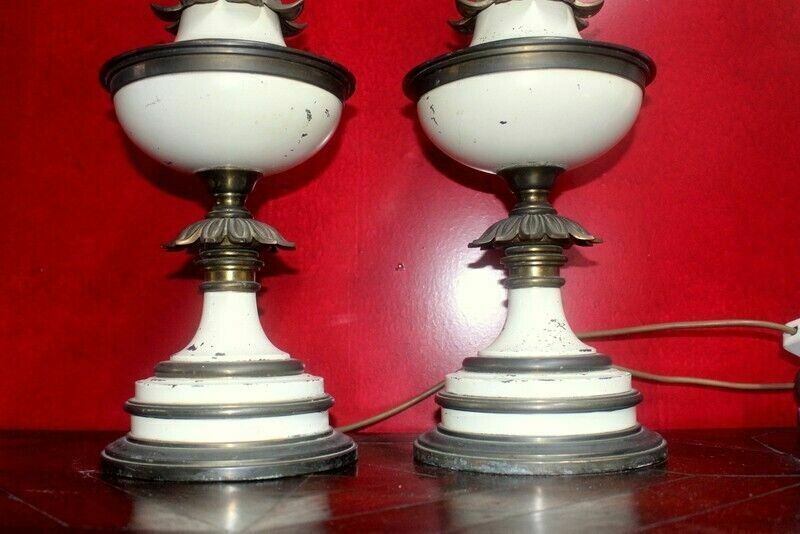 photo furniture Antique 1960s Pair Of Stiffel Brass Torchiere Table Lamps