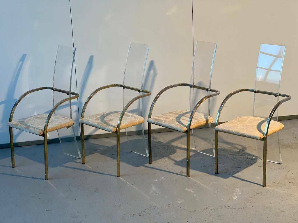photo for sale Set Of 4 Charles Hollis Jones Chairs For Belgo Chrom 1970