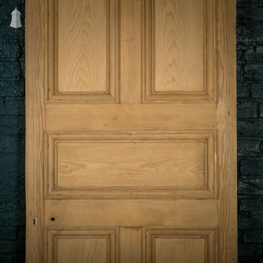 Pine Panelled Door, 5 Moulded Panel photo for sale