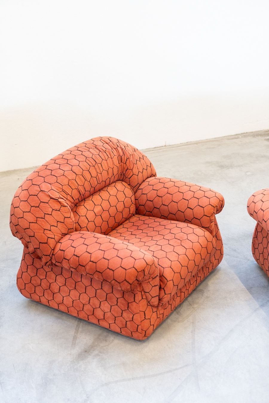 photo vintage Vintage Lounge, Club Style, Consisting Of 3 Seater Sofa And 2 Armchairs, 1970s