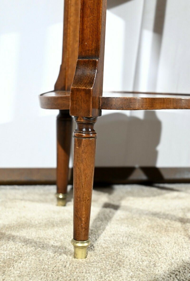 photo vinterior Small Mahogany Drum Table, Louis XVI Style – Early 20th Century