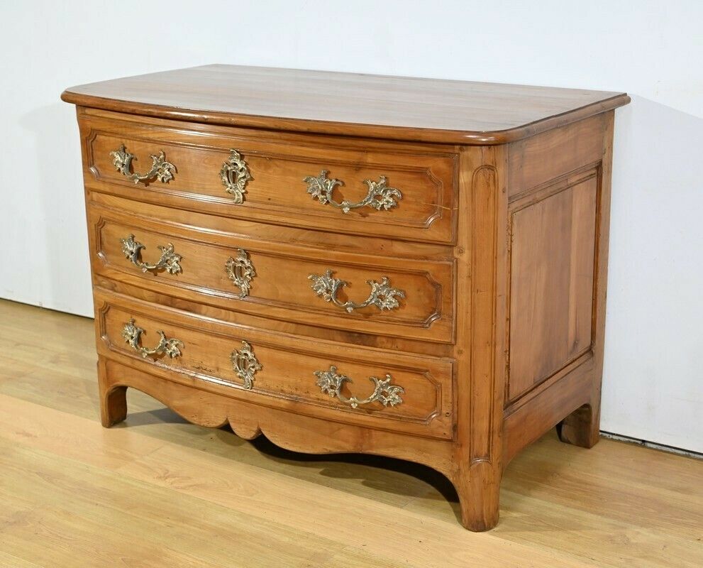 Solid Cherry Commode, Transition Louis XIV / Regency Period – Early 18th Century photo Furniture