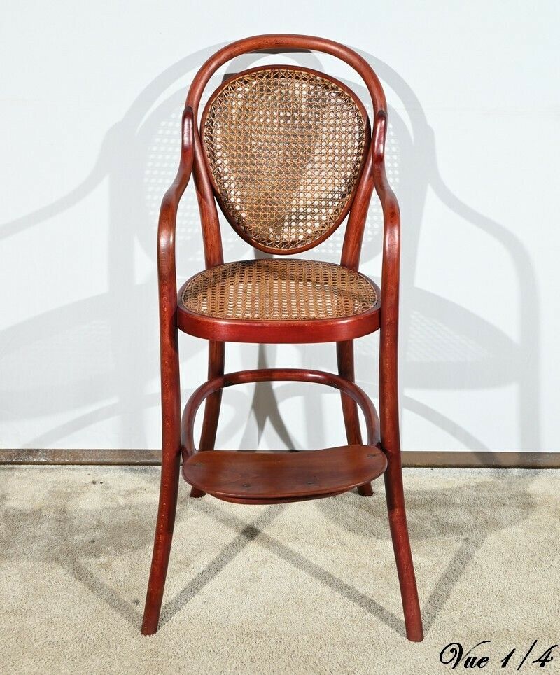 Children's High Chair N°12303 In Beech, Stamped Thonet   Early 20th Century photo Furniture