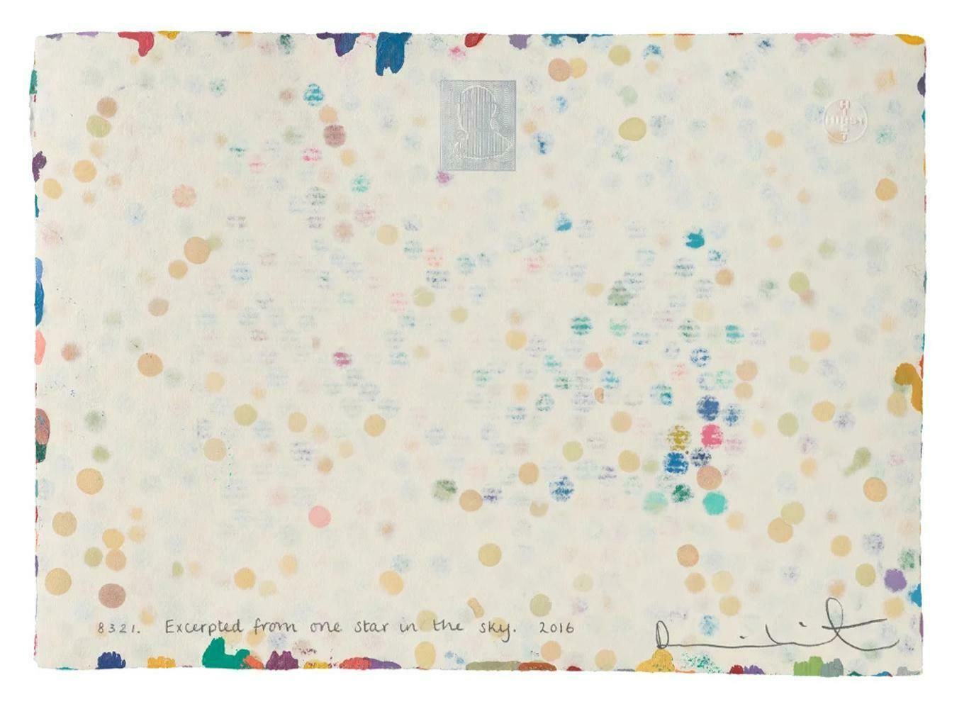 Damien Hirst ' Excerpted From One Star In The Sky ' (The Currency   8, 321) By Damien Hirst  2021 photo furniture