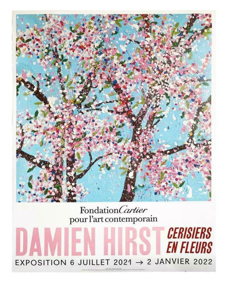 Damien Hirst Exhibition At Foundation Cartier  Wonderful World Blossom By Damien Hirst 2021