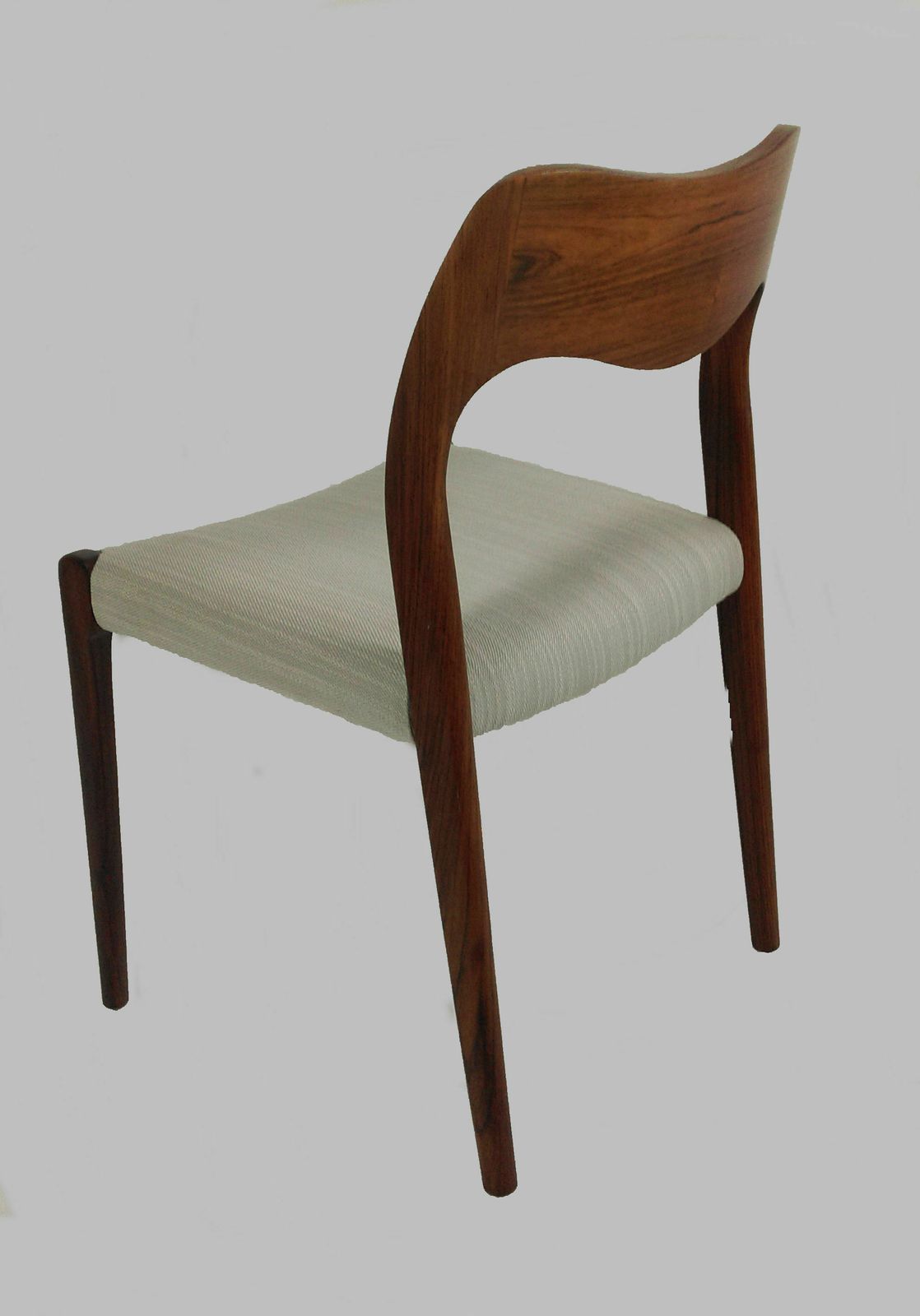 Niels Otto Møller Six Fully Restored Rosewood Dining Chairs   Custom Upholstery photo 8700.0