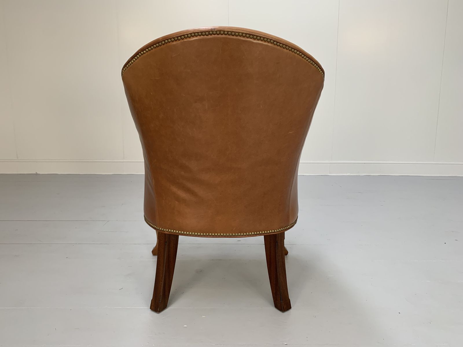Ralph Lauren “Beldon” Armchair – In Tan Brown Saddle Leather photo furniture