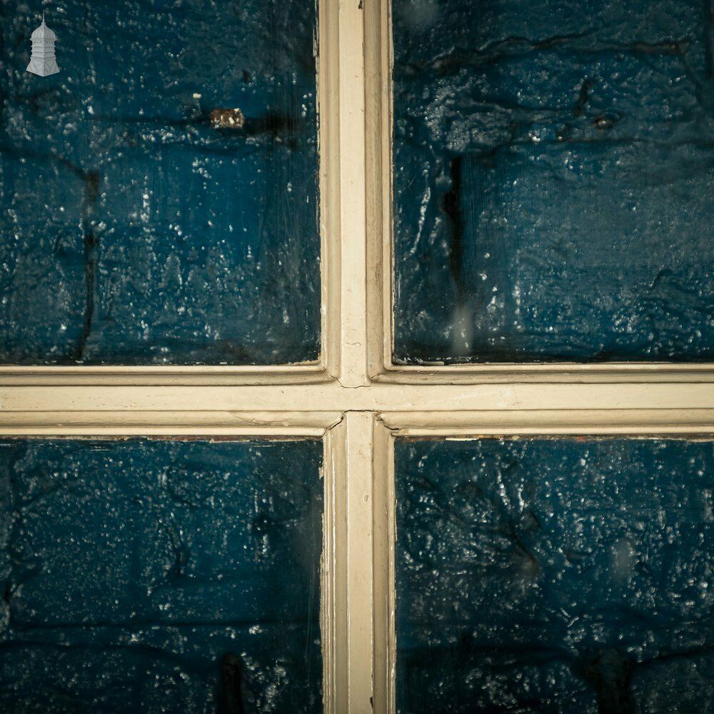 1930’s Glazed Door, 6 Over 2 With Distressed Paint Finish photo for sale