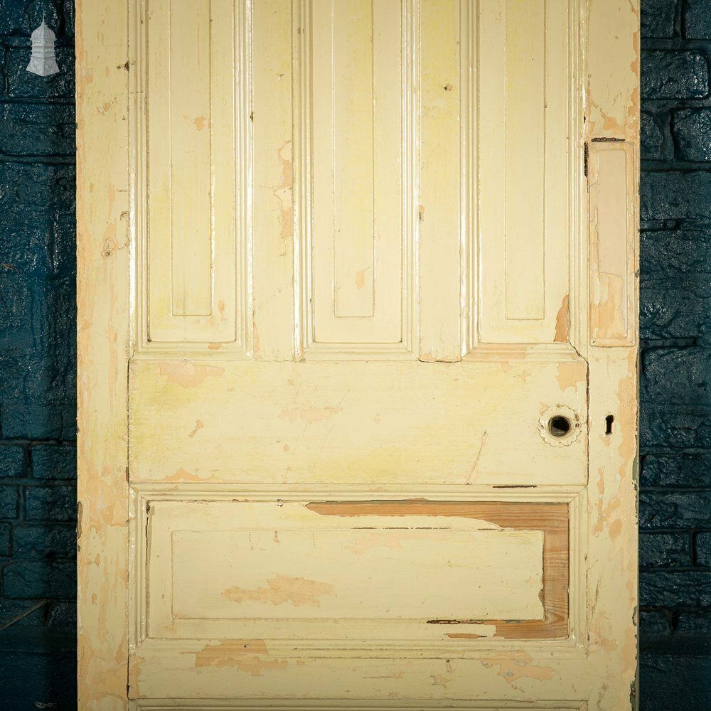 420.0 Pine Panelled Door, Raised Fielded Panels One Side, Stop Chamfer Detailing Other Side photo