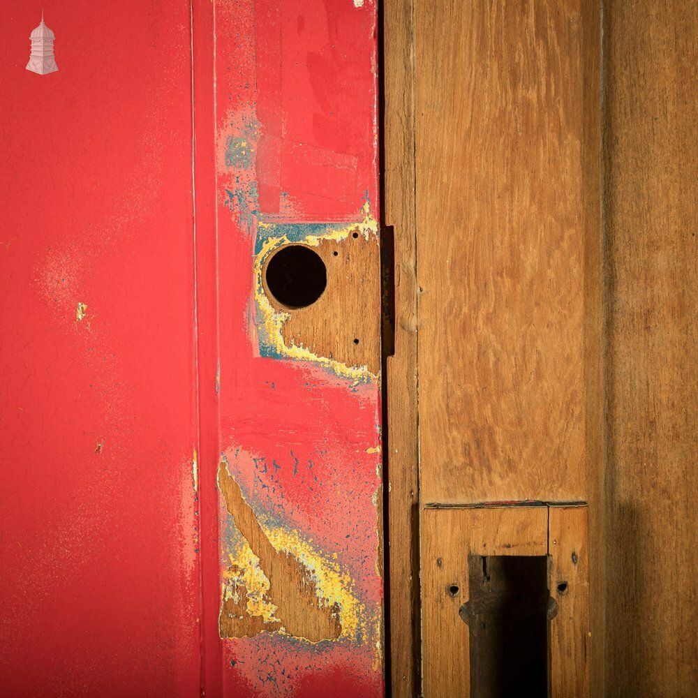 photo for sale Double Doors, Teak, Raised Fielded Panels One Side, Stop Chamfer Detailing Other Side.